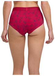 Slip a vita bassa Falke Daily Comfort Print, confezione da 2 - nero/rosso