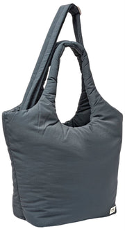 Borsa a tracolla Roka Oxford Taslon media - Grigio corvo