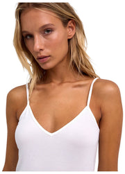 Top spaghetti senza cuciture Falke Daily - bianco