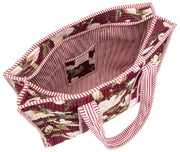 Borsa tote in velluto Serendipity Elie Beaumont - Borgogna Magnolia