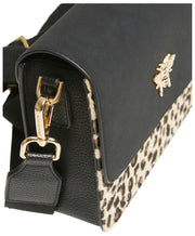 Borsa a tracolla Alice Wheeler London Highbury - Nera/leopardata