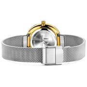 Orologio da polso Amelia dal design danese - argento ondulato