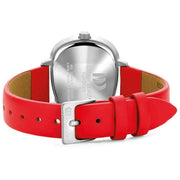 Orologio da polso Elvsten dal design danese - rosso