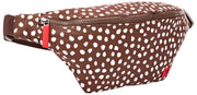 Marsupio in tela di cotone Roka Mill Hill - Pois marrone