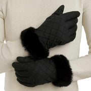 isotoner-smartouch™-water-repellent-padded-gloves---black-34518543
