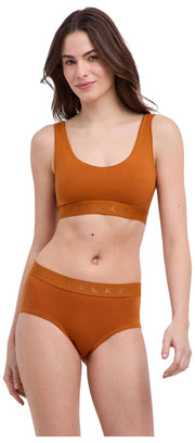 Bralette a bustino in confezione da 2 Falke Daily Comfort - rosa/arancione