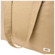 Borsa tote media in tela di cotone Roka Sloane - Safari Beige