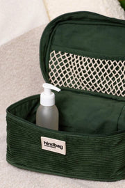Borsa da toilette Gaspard Hindbag - Velluto verde pino