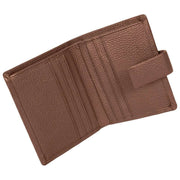 Portafoglio porta carte bifold Dents Aire - marrone cioccolato