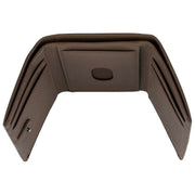 Portafoglio porta carte a tre ante Dents Aire - marrone cioccolato