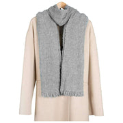 Sciarpa con frange Dents Boucle - Tortora