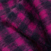 Dents Buffalo Check Tassel Blanket Scarf - Fuchsia Pink