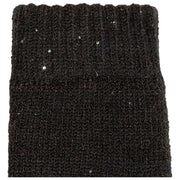 Guanti Dents Chevron in maglia con paillettes - neri