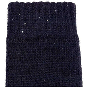Guanti Dents Chevron in maglia con paillettes - Blu scuro