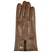 Guanti in pelle touchscreen Dents Colette - Marrone castagna