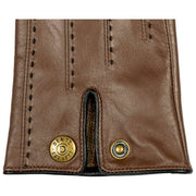 Guanti in pelle touchscreen Dents Colette - Marrone castagna