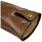 Guanti in pelle touchscreen Dents Colette - Marrone castagna