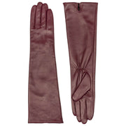 Guanti in pelle Dents Demi Long - Damson Borgogna