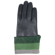 Guanti in pelle touchscreen Dents Elodie - blu scuro/verde