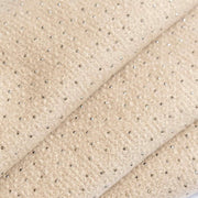Sciarpa scintillante decorata con ammaccature - Beige mandorla