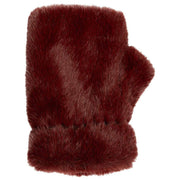 Guanti senza dita in pelliccia sintetica Dents - Bordeaux