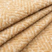 Sciarpa coperta a spina di pesce Dents - Toffee Beige