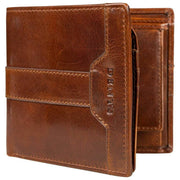 Portafoglio bifold Dents Itchen Coin - Marrone cognac