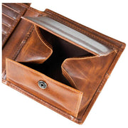 Portafoglio bifold Dents Itchen Coin - Marrone cognac