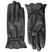 Guanti in pelle touchscreen Dents Mosie - neri