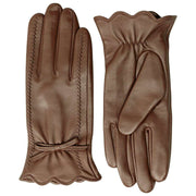 Guanti in pelle touchscreen Dents Mosie - Marrone castagna