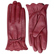 Guanti in pelle touchscreen Dents Mosie - Shiraz Bordeaux