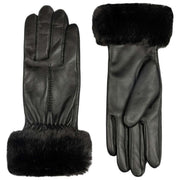 Guanti in pelle touchscreen Dents Nieve - neri