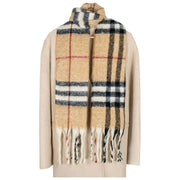 Sciarpa coperta a quadri scozzesi Dents - Toffee Beige/Nero