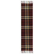 Sciarpa con nappe e quadri scozzesi Dents - Rosso Merlot