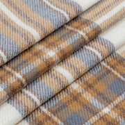 Sciarpa a quadri tinta unita Dents - Bianco avorio/beige cammello