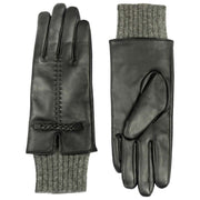 Guanti in pelle touchscreen Dents Renee - neri/grigio antracite