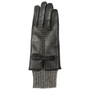 Guanti in pelle touchscreen Dents Renee - neri/grigio antracite