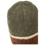Cappello berretto in lana lavorata a coste Dents - Verde oliva