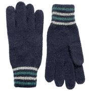 Guanti Dents Salcombe in maglia a coste - Blu scuro