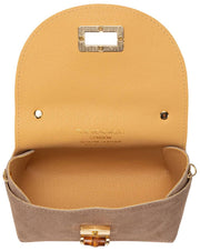 Borsa Mini Bambou in pelle scamosciata Elie Beaumont - Visone Beige