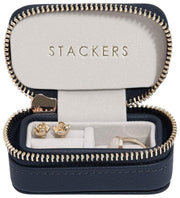 Portagioie da viaggio grande con cerniera Stackers - Blu navy