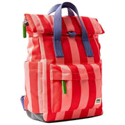 roka-canfield-b-small-recycled-canvas-backpack---circus-print-redpink-35902364