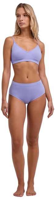 Slip a vita media senza cuciture Falke Daily - Lavendust Lilla