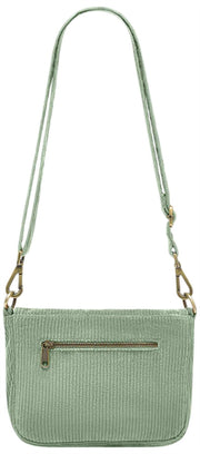Borsa a tracolla Hindbag Margault - Velluto verde menta