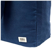 Borsa tote media in tela di cotone Roka Sloane - Blu ammiraglio
