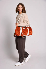 Borsone Simon Hindbag - Velluto mattone arancione