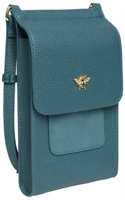 Borsa a tracolla Alice Wheeler London Mini Bloomsbury - Blu acqua