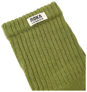 Calzini Roka Windsor Solid Crew - Verde avocado