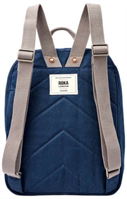 Zaino Roka Hampton piccolo in tela di cotone - Blu ammiraglio