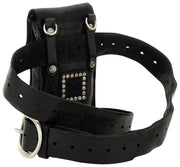 Borsa porta cellulare Campomaggi Siena Stud - nera